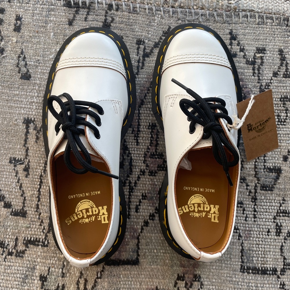 Dr. Martens White 1461 Vintage Derby Shoes